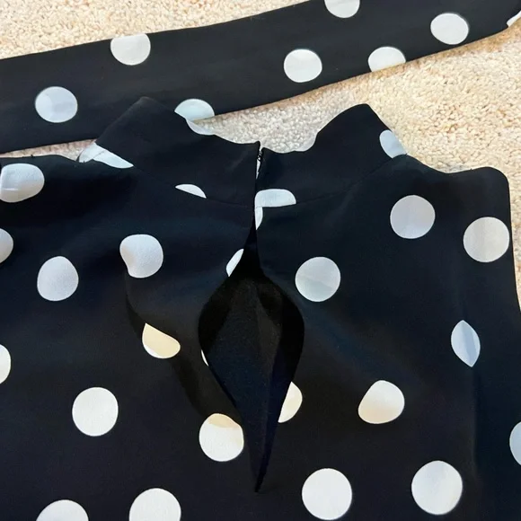 White House Black Market. Summer polka dot dress. Size 2 - Picture 12 of 12
